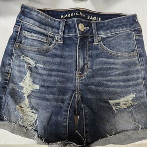 American Eagle Outfitters Women's Blue Denim Shorts